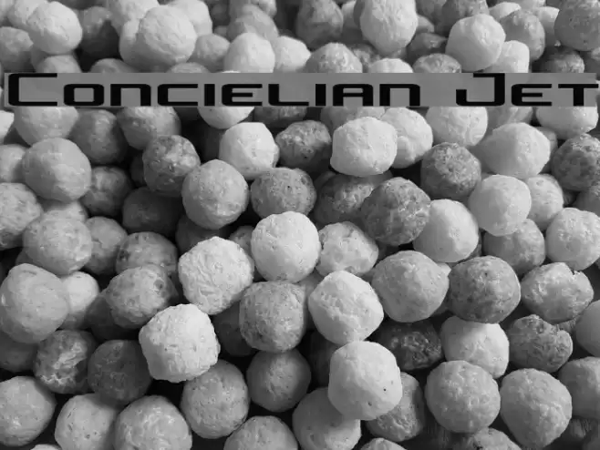 Concielian Jet Font examples