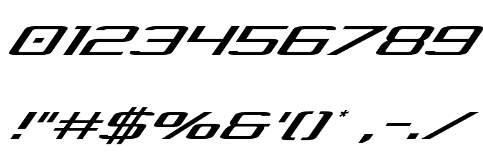 Concielian Light Italic Font OTHER CHARS
