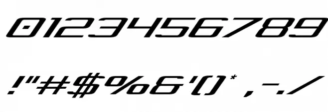 Concielian Light Italic Font OTHER CHARS