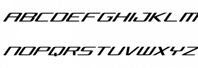 Concielian Light Italic Caratteri MAIUSCOLE