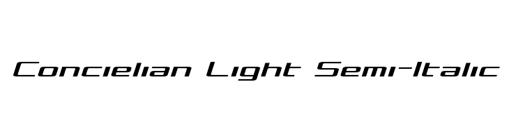 Concielian Light Semi-Italic  Descarca Fonturi Gratis