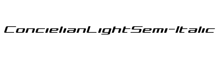 Concielian Light Semi-Italic  नि: शुल्क फ़ॉन्ट्स डाउनलोड