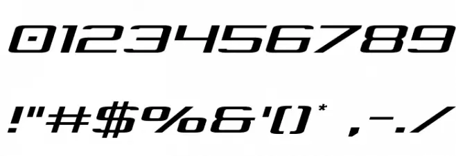 Concielian Light Semi-Italic Font OTHER CHARS