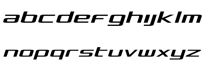 Concielian Light Semi-Italic Font LOWERCASE