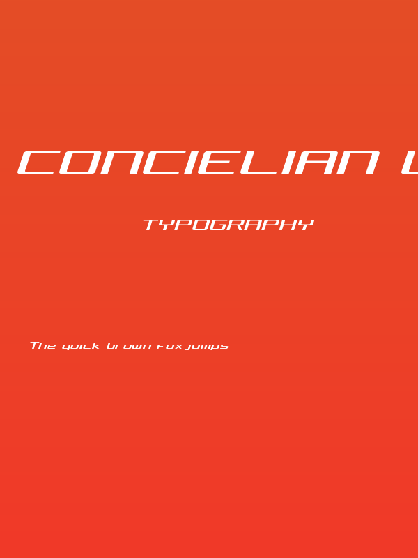 Concielian Light Semi-Italic Poster