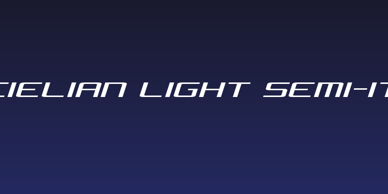 Concielian Light Semi-Italic Social Header