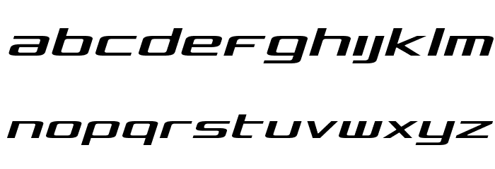Concielian Light Semi-Italic Font LOWERCASE