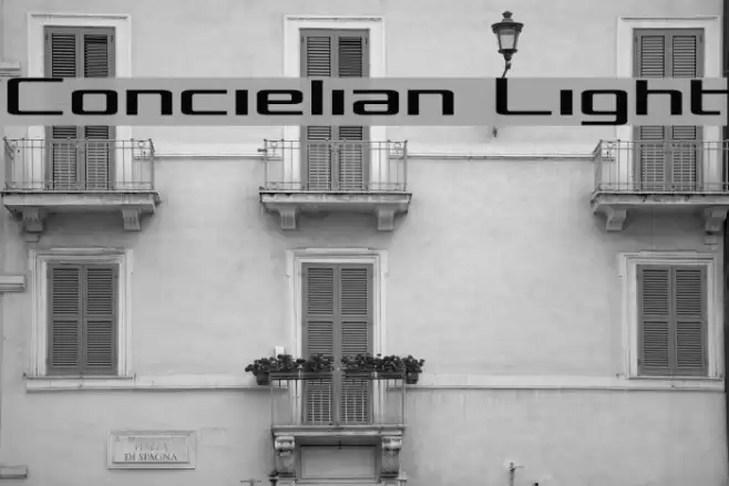 Concielian Light Fonte examples