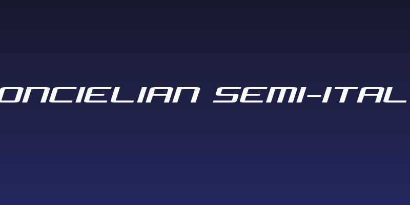 Concielian Semi-Italic Social Header