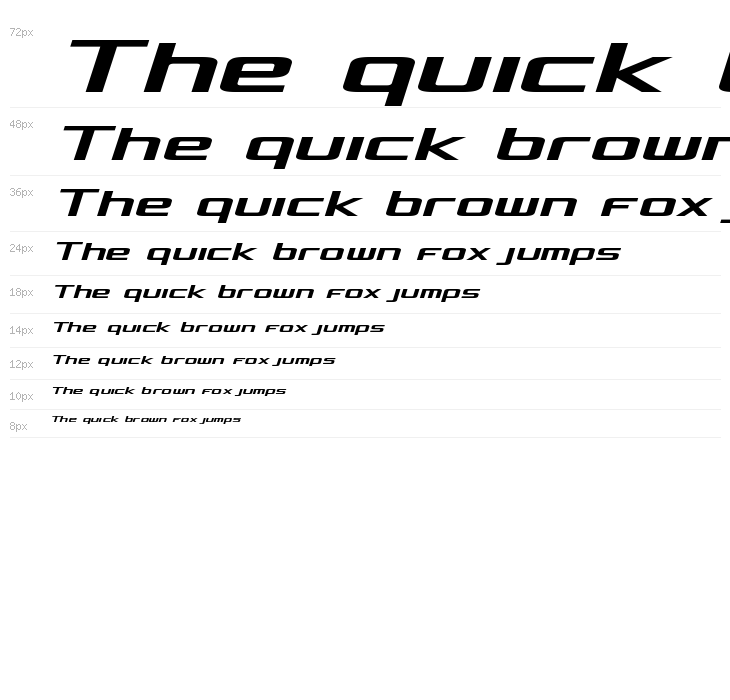 Concielian Semi-Italic Waterfall