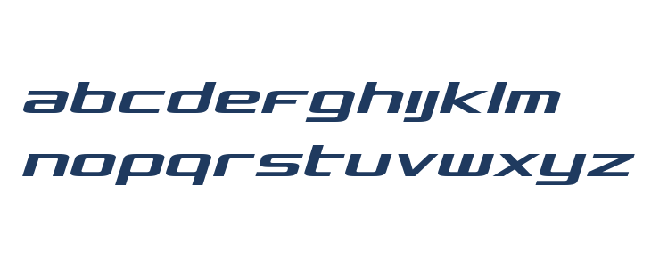 Concielian Semi-Italic Lowercase