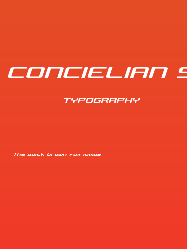 Concielian Semi-Italic Poster