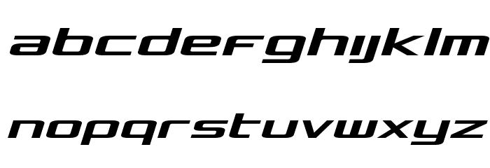 Concielian Semi-Italic Font LOWERCASE