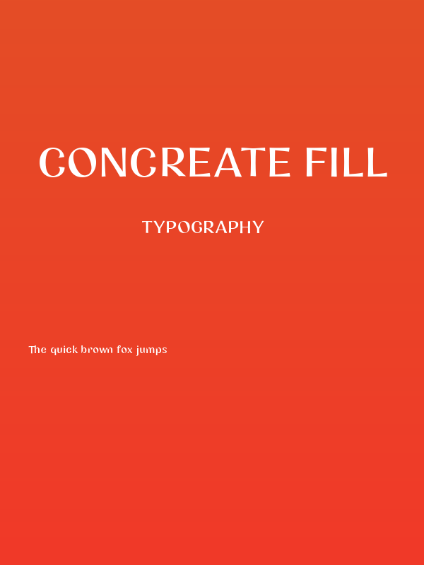 Concreate Fill Poster