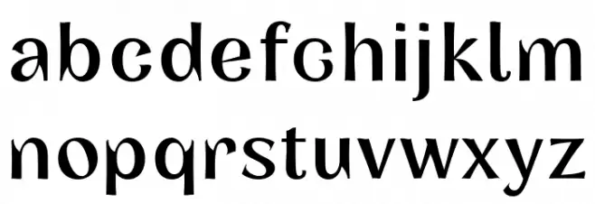 Concreate Fill 字体 小写