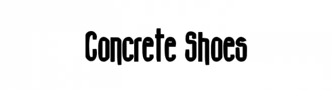 Concrete Shoes  Frei Schriftart Herunterladen