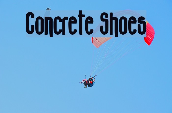 Concrete Shoes Font examples