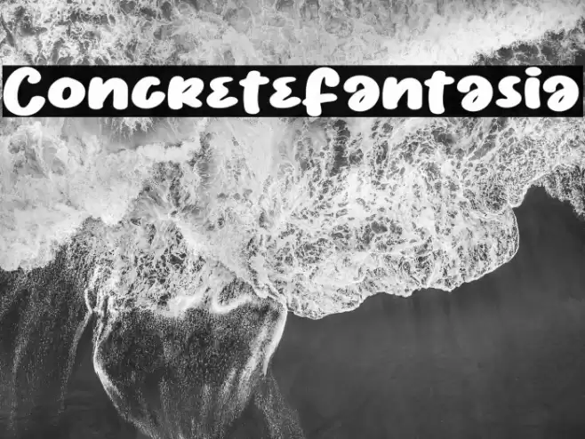 ConcreteFantasia Font examples