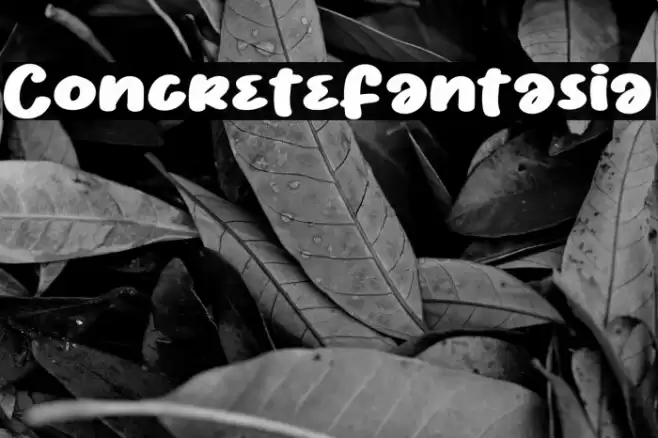 ConcreteFantasia Font examples
