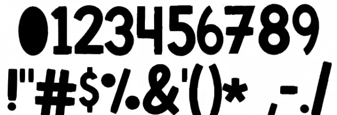 ConcreteWall Font OTHER CHARS