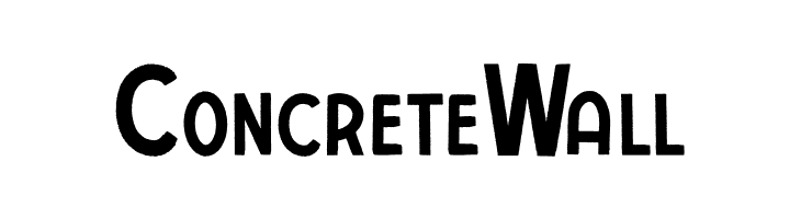 ConcreteWall  Frei Schriftart Herunterladen