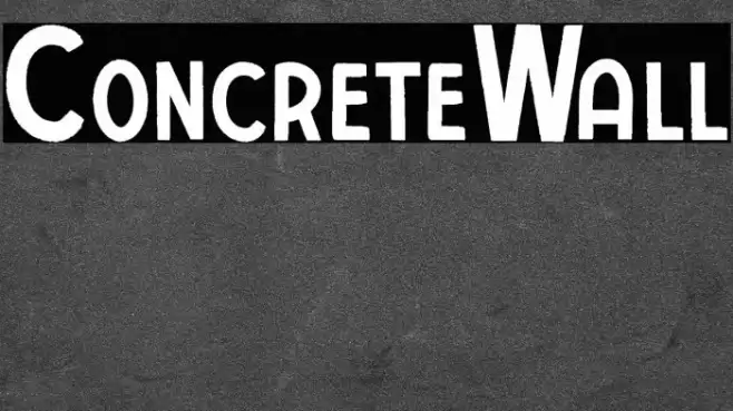 ConcreteWall Font examples