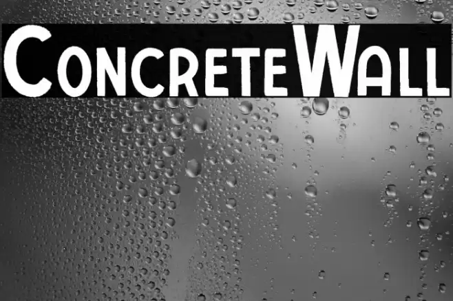 ConcreteWall Font examples