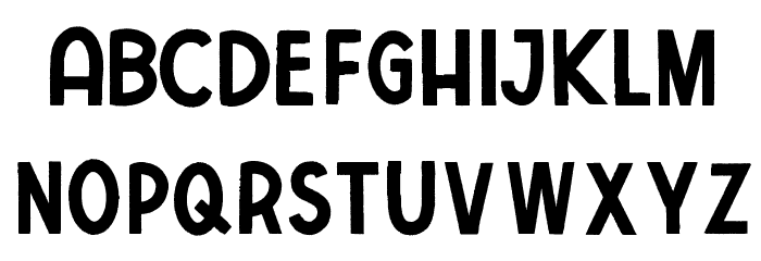 ConcreteWall Font LOWERCASE