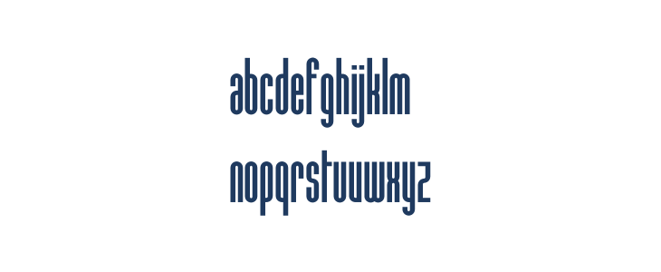 Conde Sans Bold Lowercase