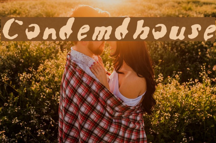 Condemdhouse Font examples
