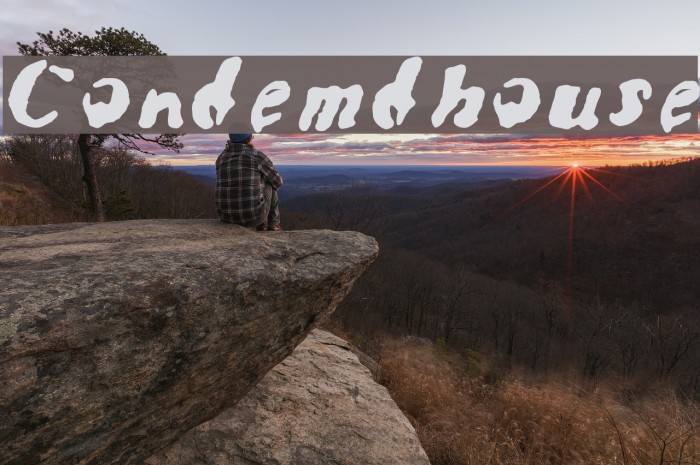 Condemdhouse Font examples
