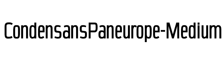 CondensansPaneurope-Medium  baixar fontes gratis
