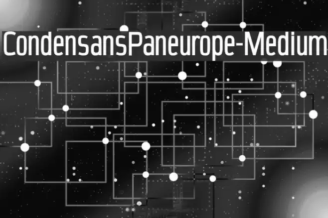 CondensansPaneurope-Medium Font examples