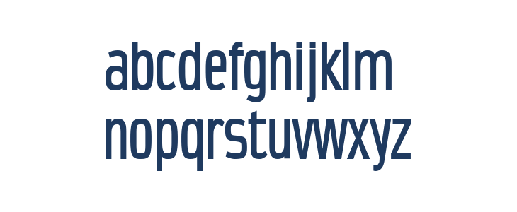 CondensansPaneurope-Medium Lowercase