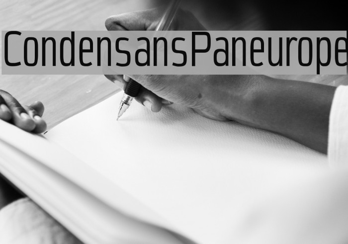 CondensansPaneurope Polices examples