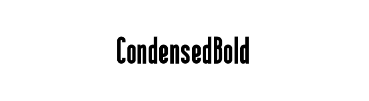 Condensed Bold  Frei Schriftart Herunterladen