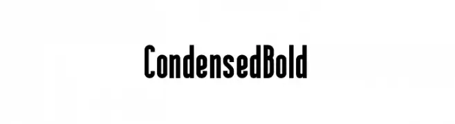 Condensed Bold  font caratteri gratis