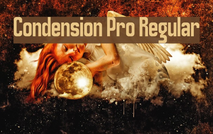 Condension Pro Regular Font examples