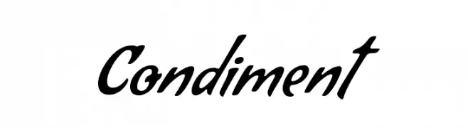 Condiment  font caratteri gratis