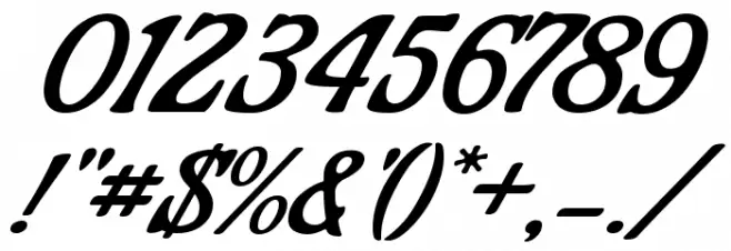 Condiment Font OTHER CHARS