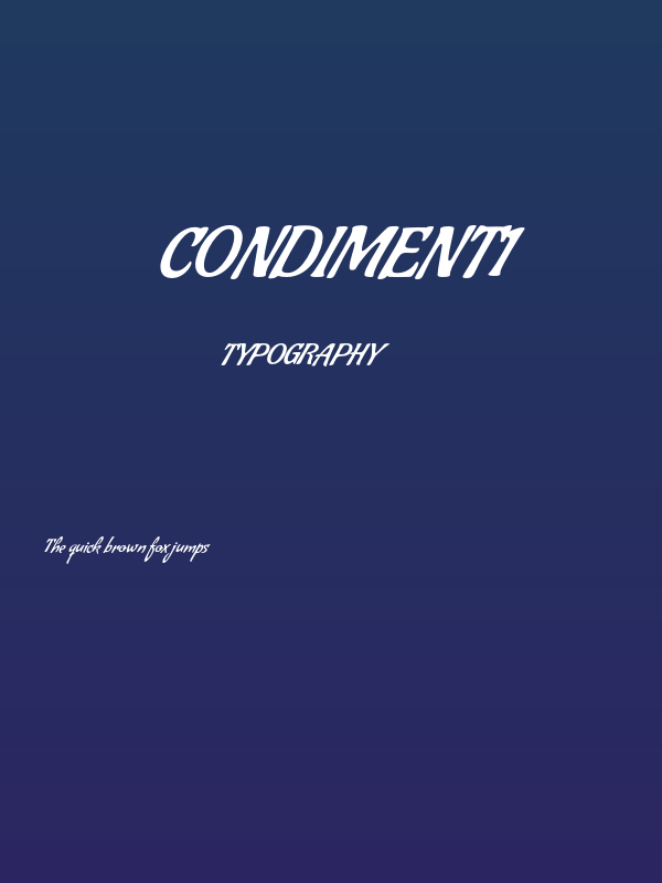 Condiment1 Poster