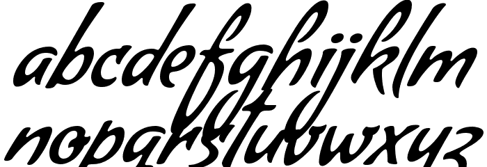 Condiment Font LOWERCASE