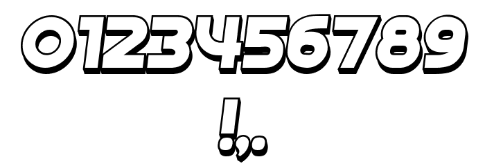 Condition 3D Italic Font OTHER CHARS