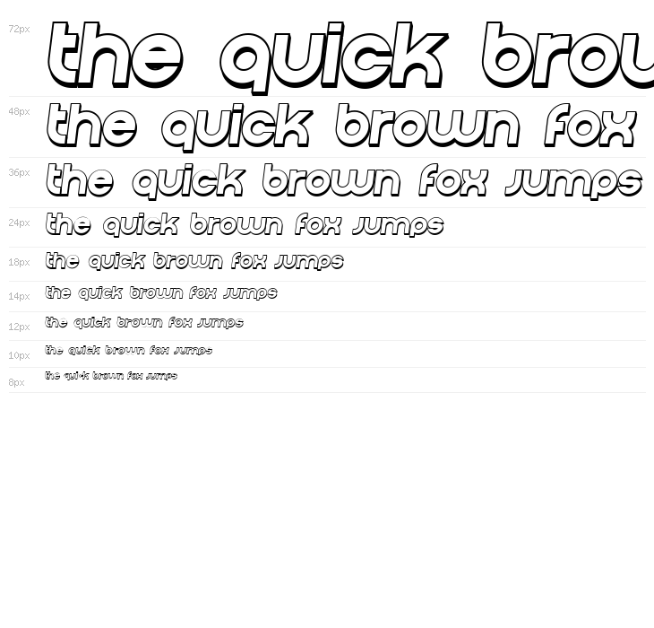 Condition 3D Italic Waterfall