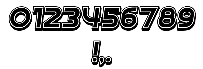 Condition 3d Filled Italic Font OTHER CHARS