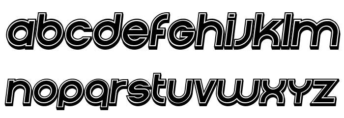 Condition 3d Filled Italic Font LOWERCASE