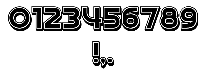 Condition 3d Filled Regular Font OTHER CHARS