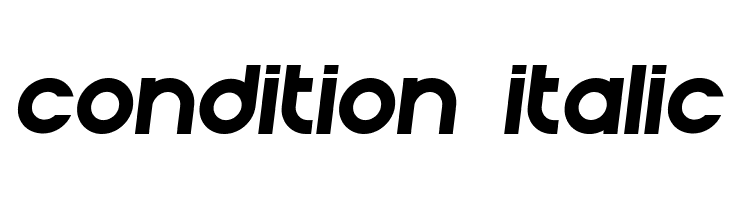 Condition Italic  Frei Schriftart Herunterladen