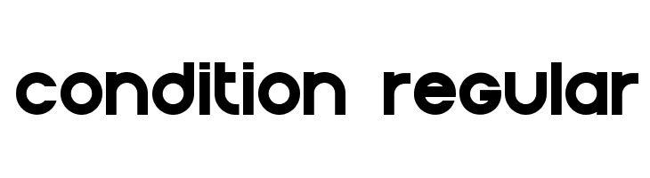 Condition Regular  नि: शुल्क फ़ॉन्ट्स डाउनलोड