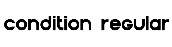 Condition Regular  Fuentes Gratis Descargar